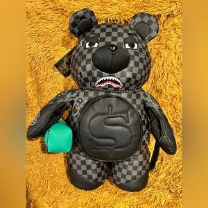 SPRAYGROUND HENNY AIIR TO THE THRONE MONEYBEAR TEDDYBEAR BACKPACK